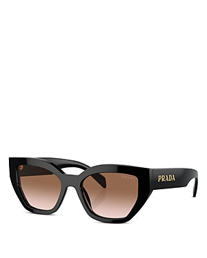 Prada: 0PR A09S 1AB0A6 Black/Brown Gradient