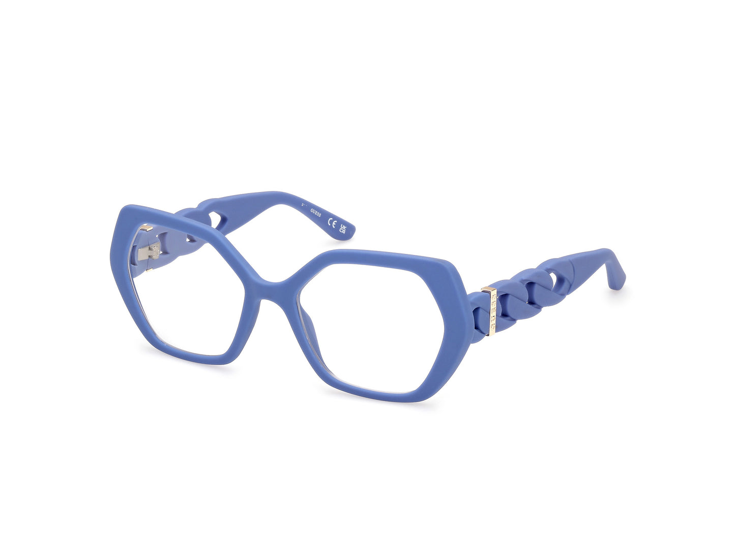 Guess: GU50116 091 Matte blue/Clear demo lens