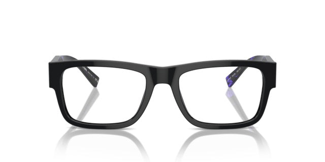 Prada: 0PR 15YV 19S1O1 Black/Purple/ Clear demo lens