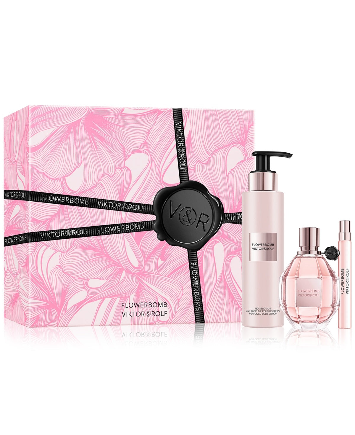 Viktor & Rolf: Flowerbomb EDP 100ML + Miniatura 10ML + Crema 200ML EDP Set De Dama 100ML