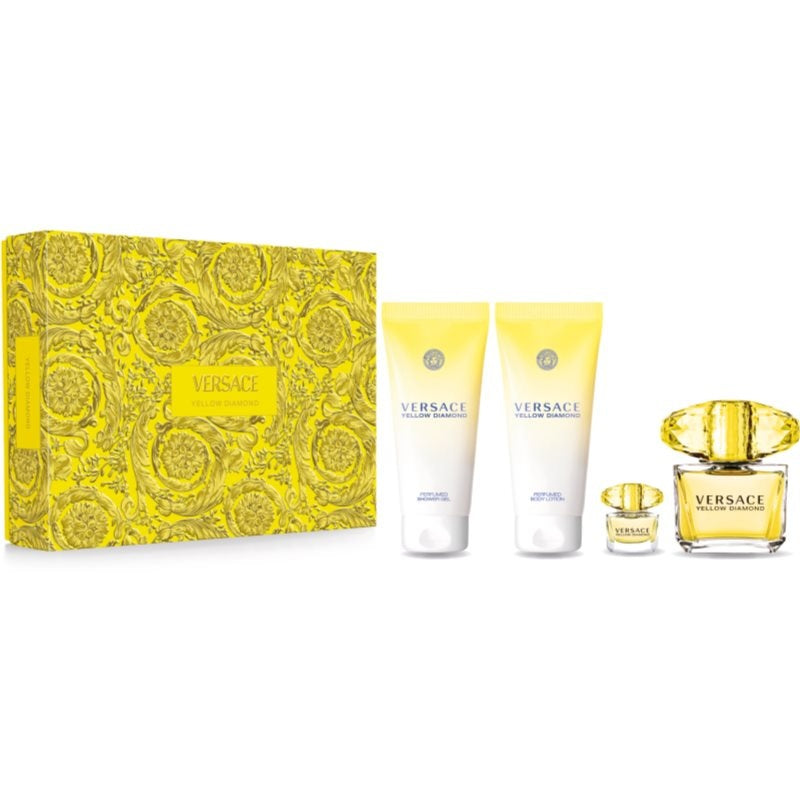 Yellow Diamond EDT 90ML + Shower Gel 100ML + Body Lotion 100ML + Miniatura 5ML EDT Set De Dama 90ML