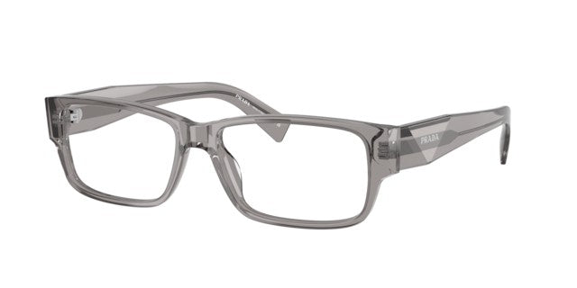 Prada: 0PR B09V 16Z1O1 Transparent Grey/Clear demo lens