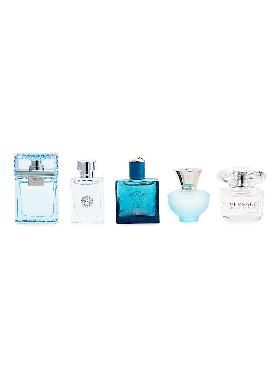 Miniaturas-Pour Femme 5ML + Bright Crystal 5ML + Man Eau De Fraiche 5ML + Pour Homme 5ML + Eros 5ML EDT Set Unisex 5ML