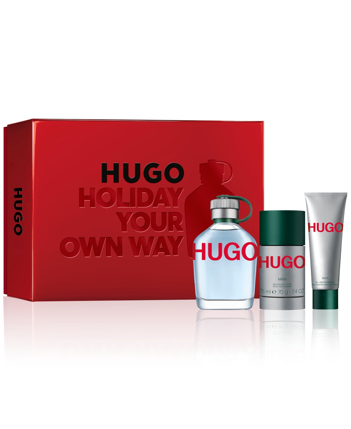 Hugo Boss Verde EDT 125ML +Desodorante 75ML+ Shower Gel 50ML EDT Set De Caballero 125ML