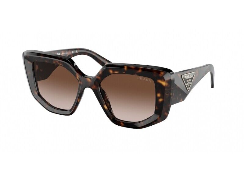 Prada: 0PR 14ZS 2AU6S1 Tortoise / Brown Gradient