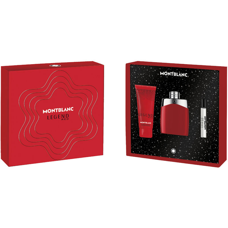 Montblanc: Legend Red EDP 100ML+Miniatura 7,5ML+Gel Douche 100ML EDP Set De Caballero 100ML
