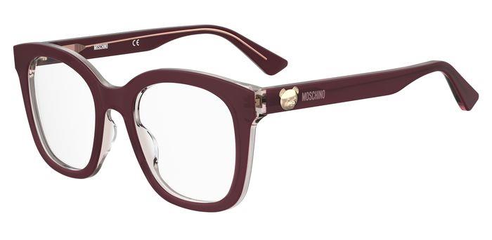 Moschino: MOS630 0LHF 00 BURGUNDY/Clear demo lens