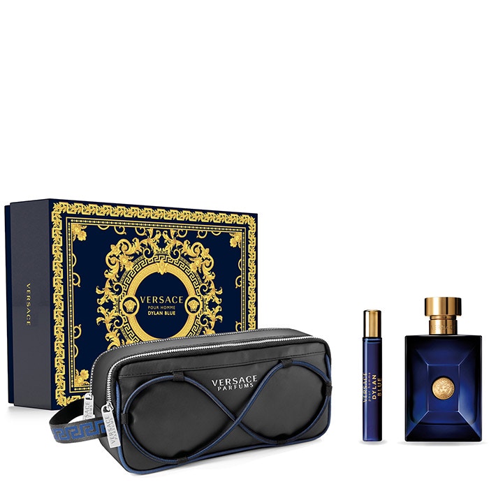 Pour Homme Dylan Blue EDT 100ML + Miniatura 10ML + Trousse Set De Caballero