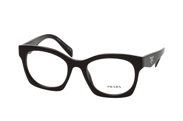 Prada: 0PR A05V 16K1O1 Black/Clear demo lens
