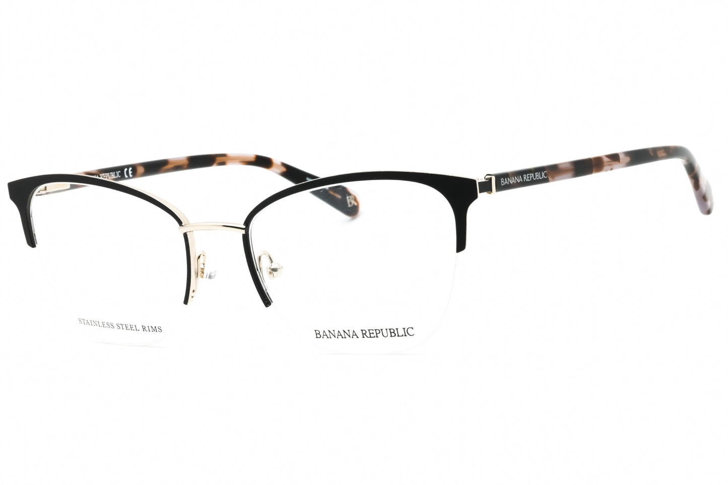Banana Republic: BR 223 0I46 00 MT BK GD/Clear demo lens