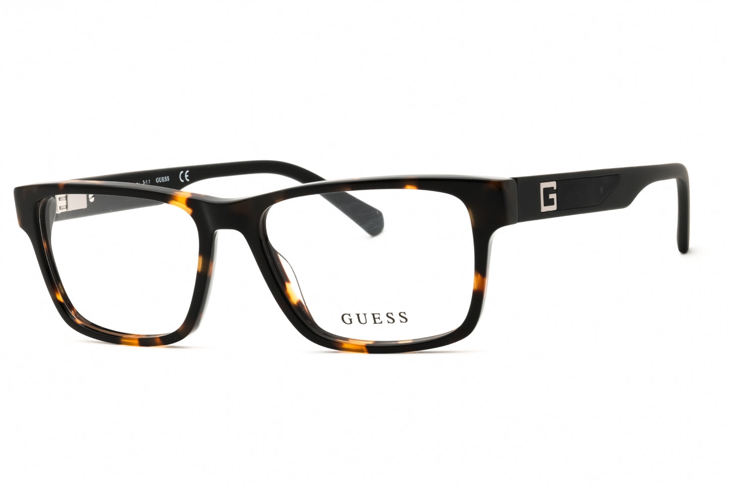 Guess: GU50018 052 dark havana/Clear demo lens