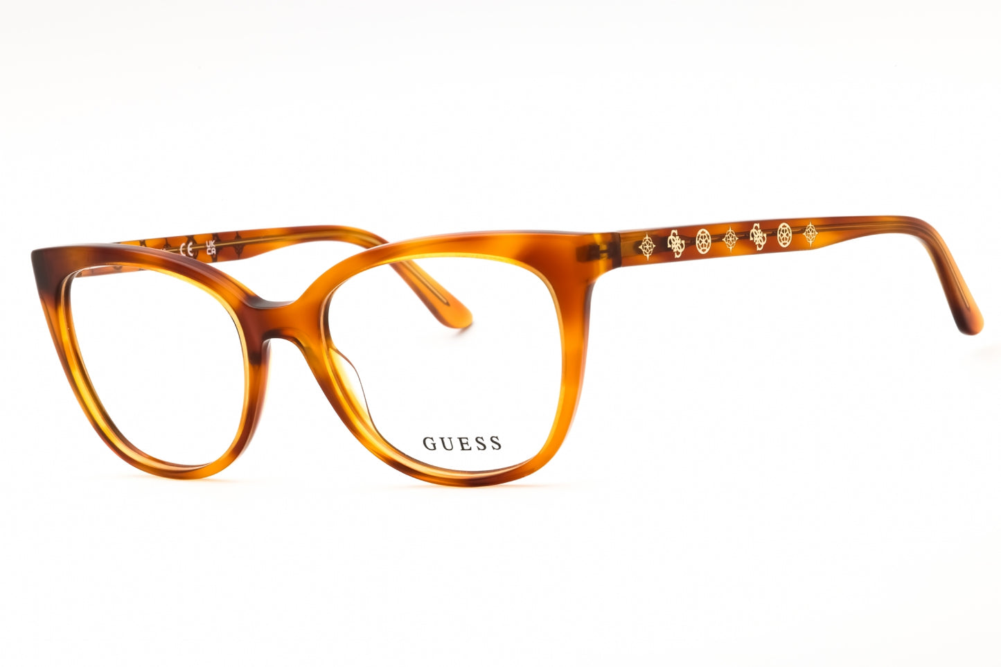 Guess: GU50114 053 blonde havana/clear demo lens