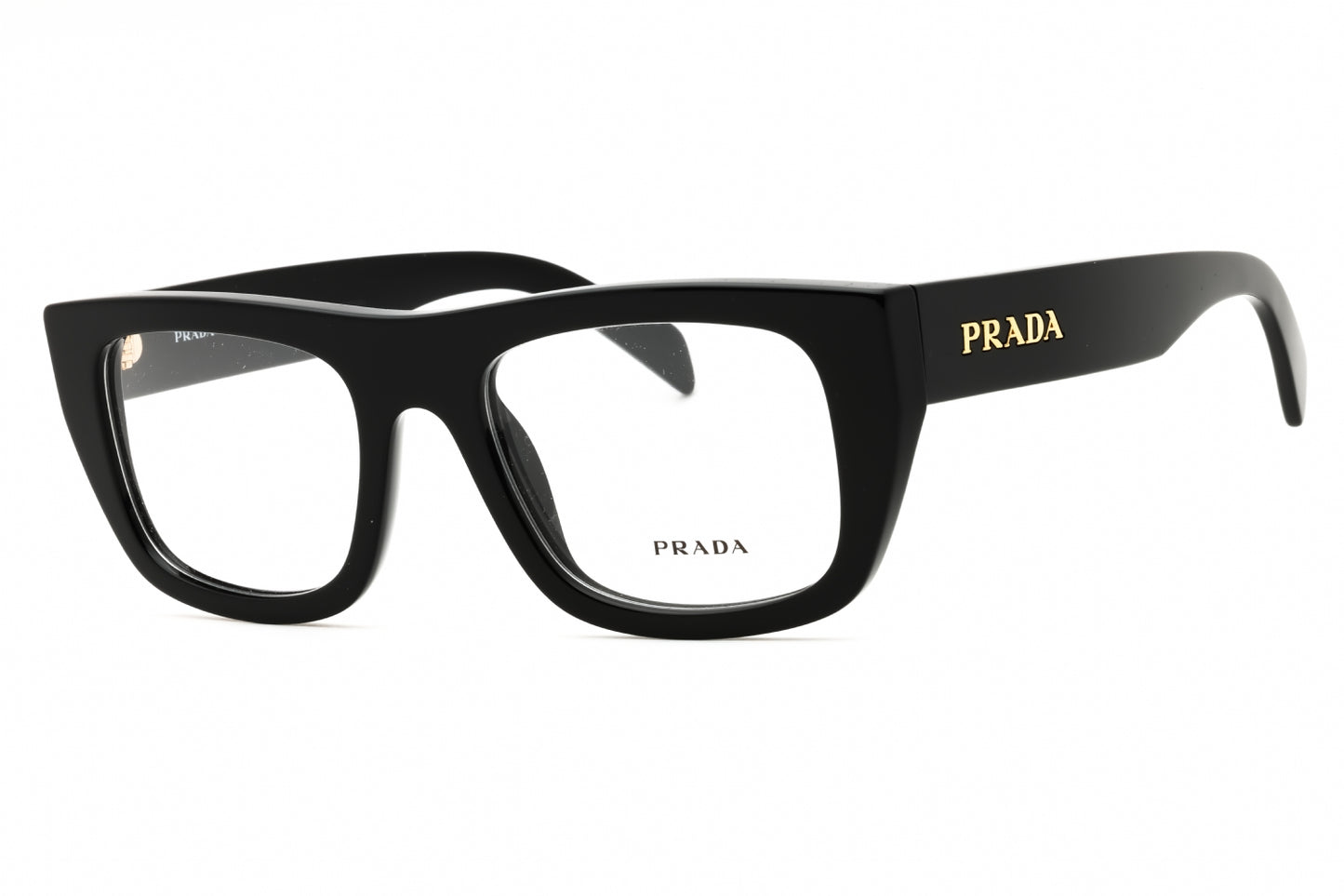 Prada: 0PR A17V 16K1O1 Black/Transparent