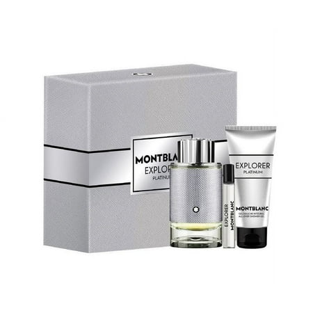Montblanc: Explorer Platinum EDP 100ML+Miniatura7,5ML+  Gel Douche Integral 100ML EDP Set De Caballero 100ML