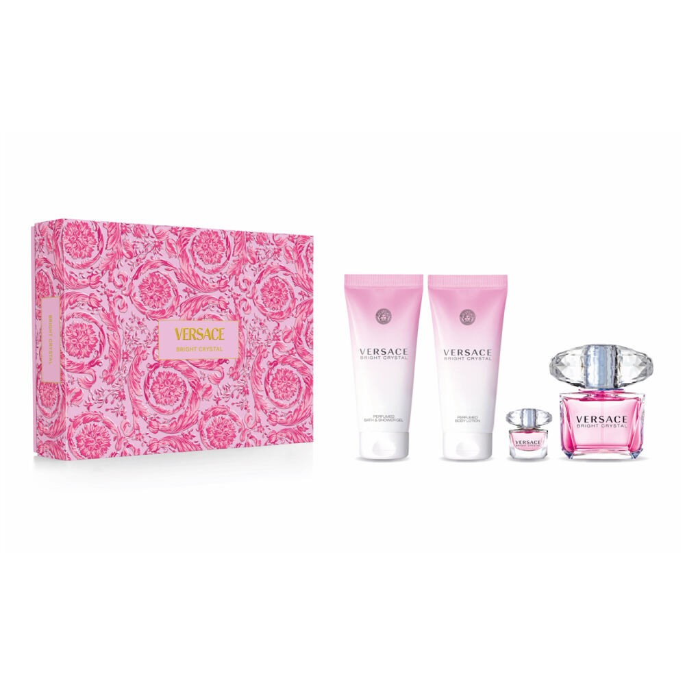 Bright Crystal + Crema + Shower Gel + Miniatura 5 ML EDT Set De Dama 90ML