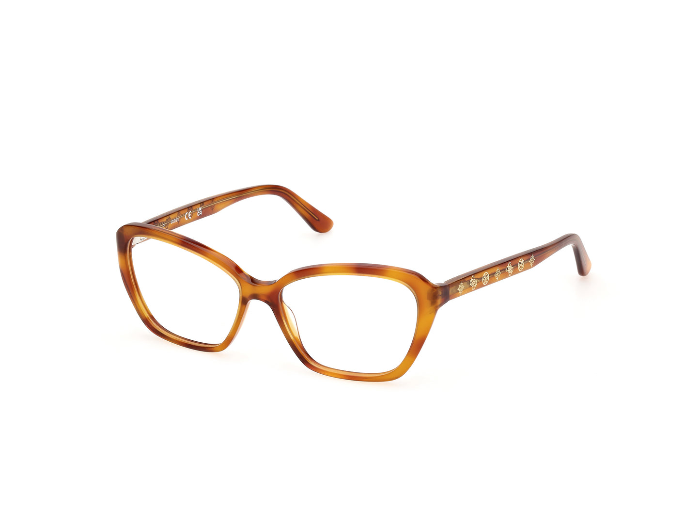 Guess: GU50115 053 blonde havana/clear demo lens