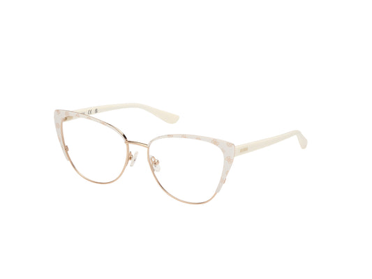 Guess: GU50121 021 white/clear demo lens