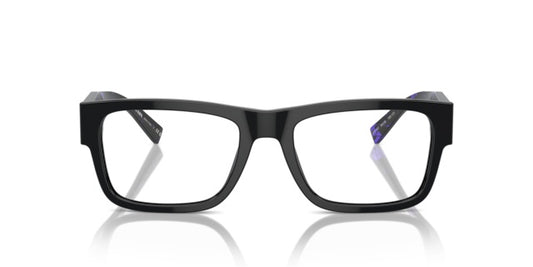 Prada: 0PR 15YV 19S1O1 Black/Purple/ Clear demo lens