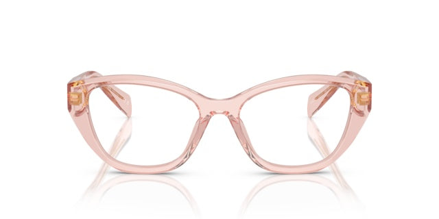 Prada: 0PR 21ZV 19Q1O1 Transparent Peach /Clear demo lens