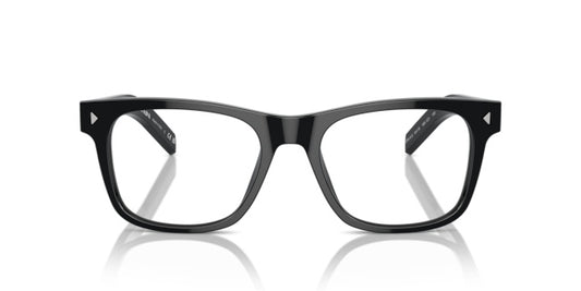 Prada: 0PR A13V 16K1O1 Black/Clear demo lens