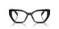 Prada: 0PR A16V 16K1O1 Black/Clear demo lens