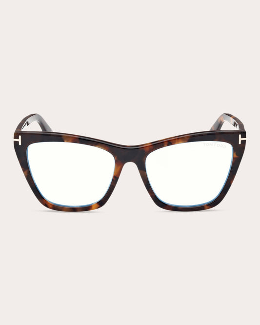 Tom Ford: FT5971-B 052 dark havana/clear/blue-light block lens