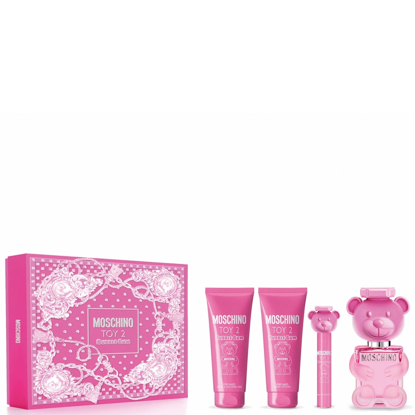 Moschino: Moschino Toy 2 Bubble Gum + Shower Gel + Crema + Miniatura EDT Dama 100ML