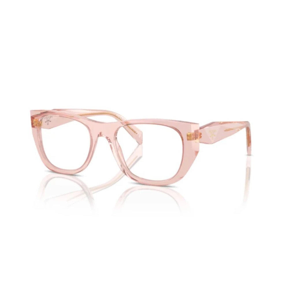 Prada: 0PR A18V 19Q1O1 Transparent Peach Pink/Transparent