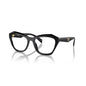 Prada: 0PR A20V 16K1O1 Black/Clear demo lens