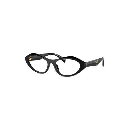 Prada: 0PR A21V 16K1O1 Black/Clear demo lens
