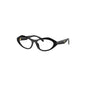 Prada: 0PR A21V 16K1O1 Black/Clear demo lens