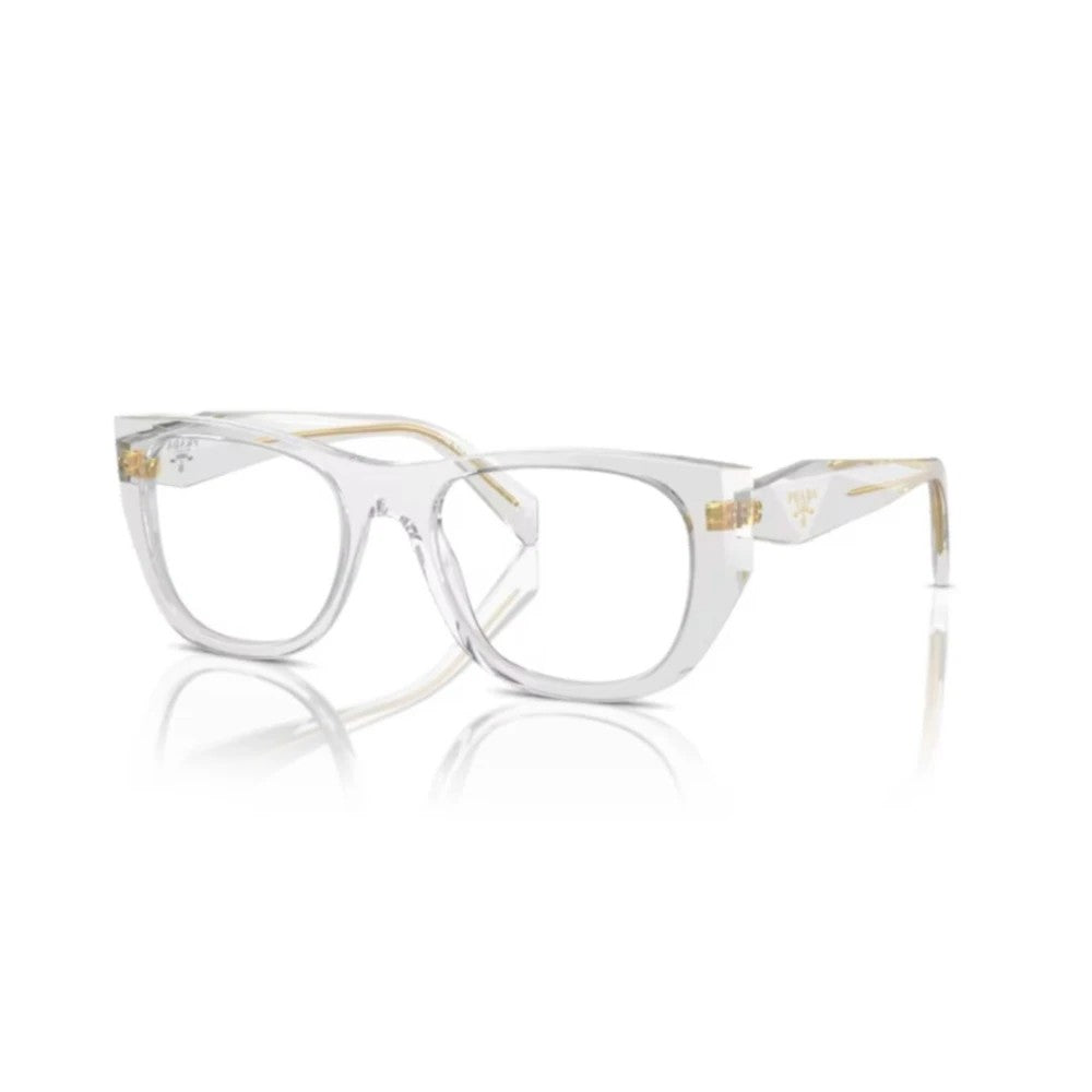 Prada: 0PR A18V 12R1O1 Transparent Light Grey/Transparent