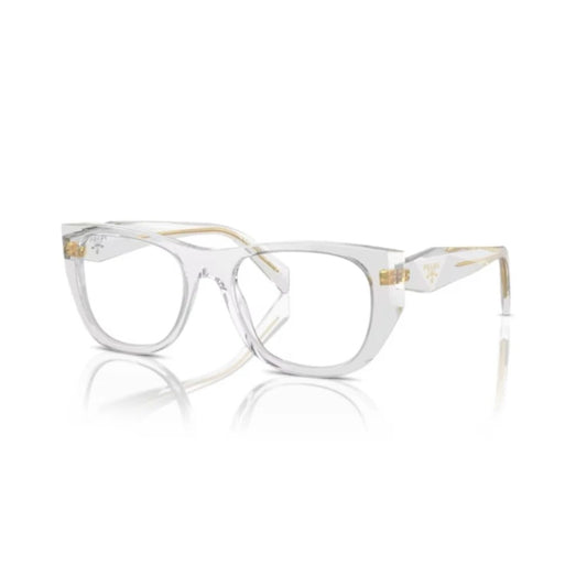 Prada: 0PR A18V 12R1O1 Transparent Light Grey/Transparent