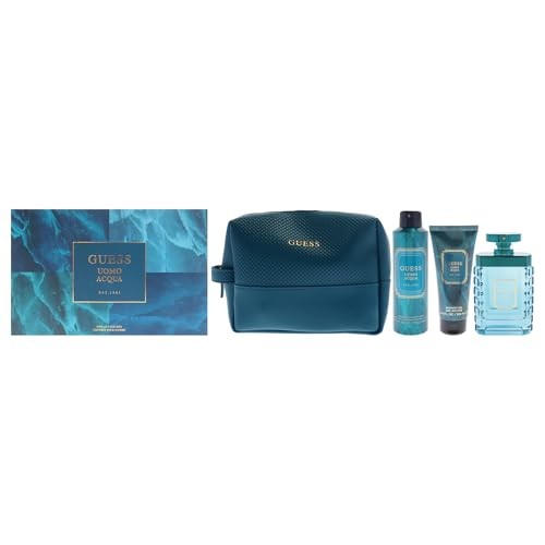 Guess Uomo Acqua + Desodorante + Shower Gel + Bolsa EDT Set De Caballero 100ML