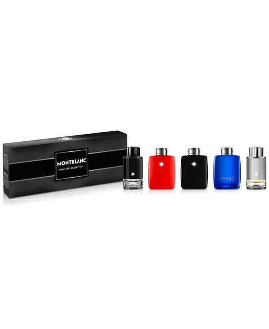 Montblanc: Miniaturas Montblanc Legend EDT + Legend Red EDP + Legend Blue EDP + Explorer EDP + Explorer Platinum EDP, Set De Caballero 4.5ML