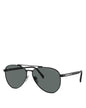 Prada: 0PR A58S 1AB5Z1 Black/Dark Grey Polar