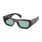 Prada: 0PR A01S 18Z40K Root Tortoise/Petrol Green