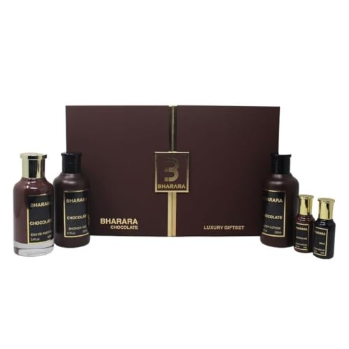 Bharara: Bharara Chocolate + 2 Miniaturas 10ML + Crema + Shower Gel EDP Set De Caballero 100ML