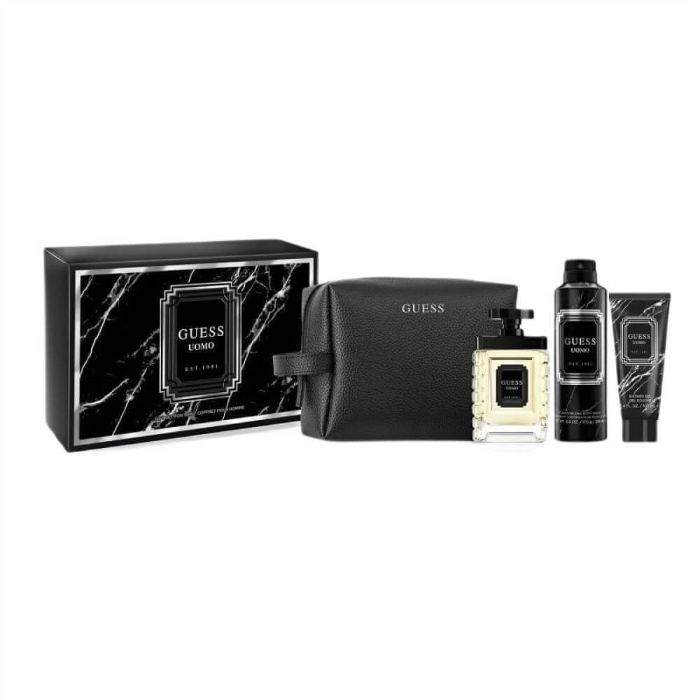 Guess Uomo EDT 100ML + Desodorante 226ML + Shower Gel 100ML  + Estuche  EDT Set De Caballero 100ML