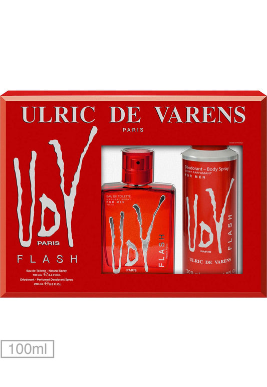 Ulric De Varens: Flash EDT + Desodorante EDT Set Caballero 100ML