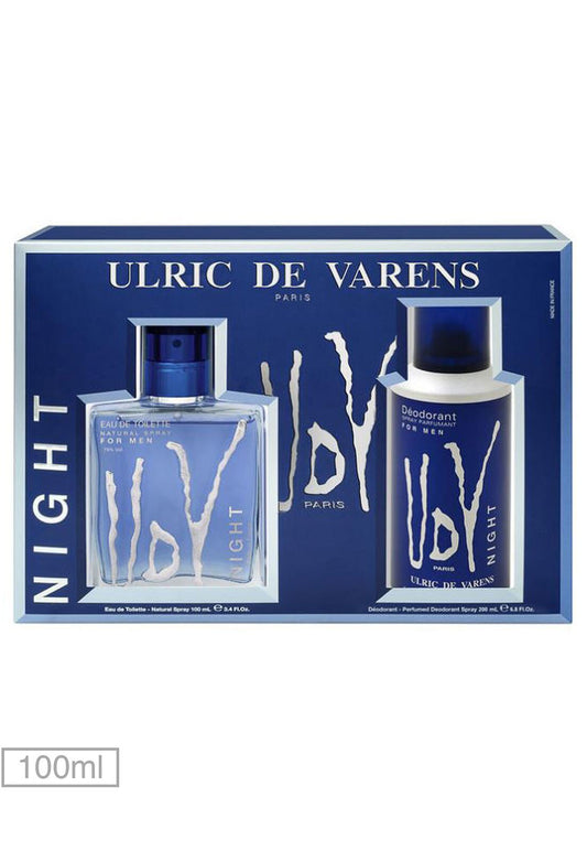 Ulric De Varens: Night EDT + Desodorante EDT Set Caballero 100ML