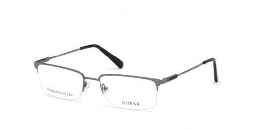 Guess: GU50005 008 shiny gunmetal/Clear demo lens