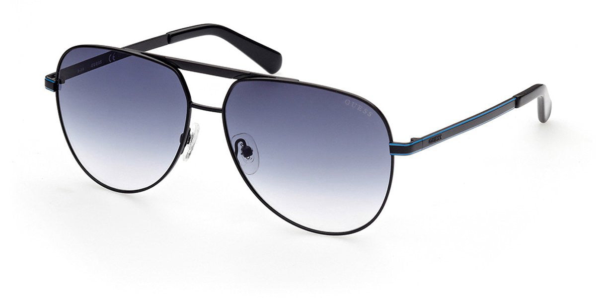 Guess: GU00027 02W matte black / gradient blue