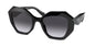 Prada: 0PR 16WS 1AB5D1 Black/Grey Gradient