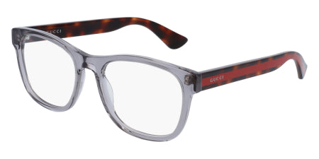 Gucci: GG0004ON 004 Grey Havana / Clear Lens