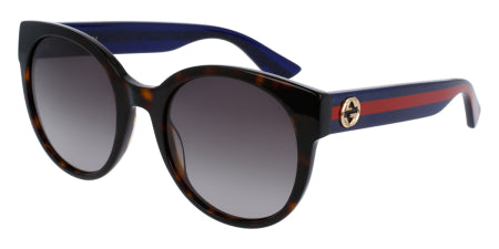 Gucci: GG0035SN 004 Havana Blue / Brown Gradient