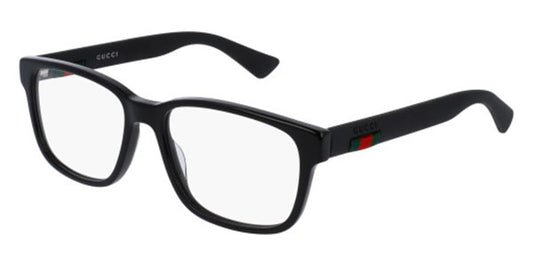 Gucci: GG0011O 005 Black / Clear Lens