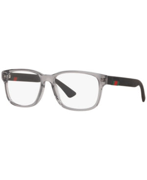 Gucci: GG0011O 007 Grey / Clear Lens