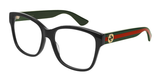 Gucci: GG0038ON 011 Black / Clear Lens