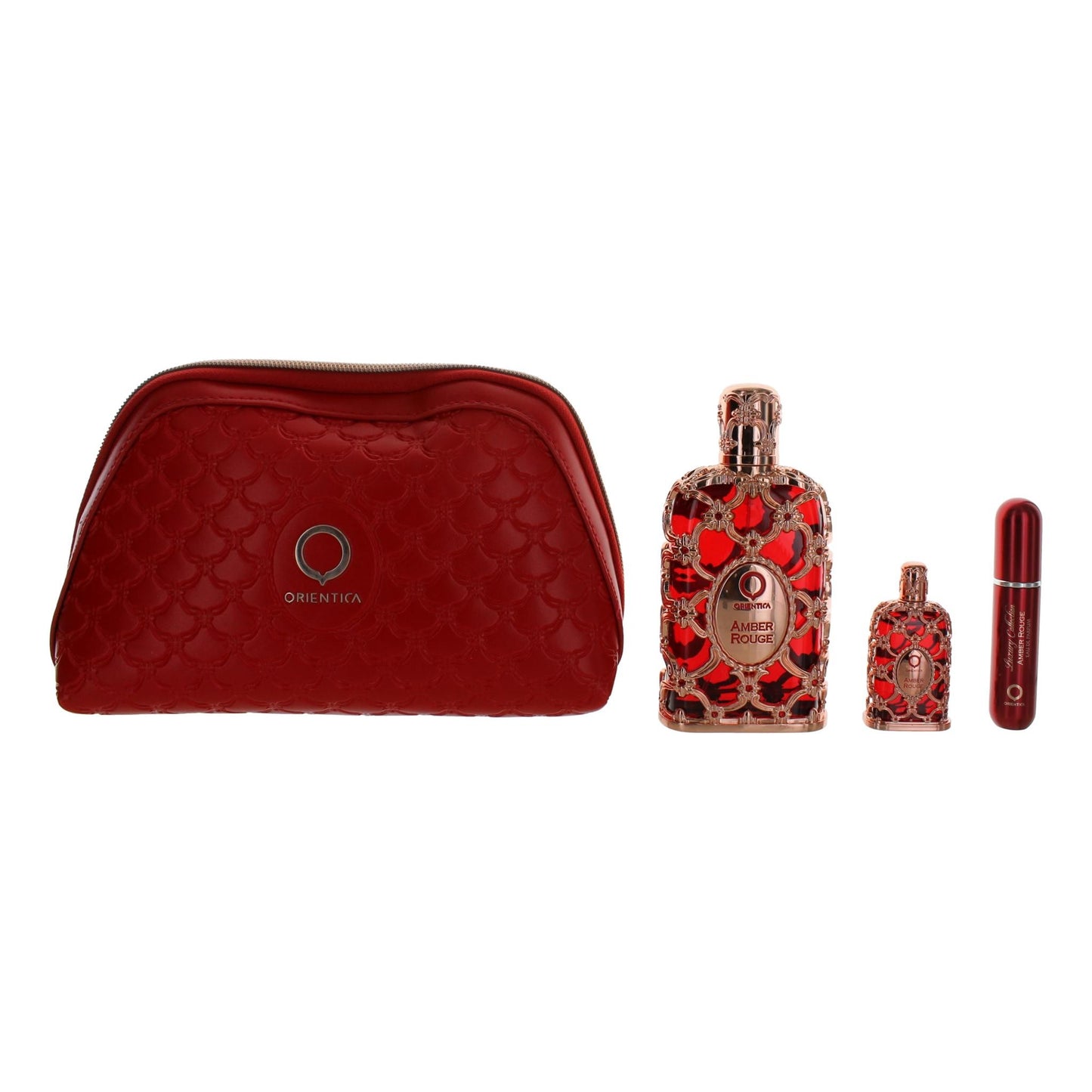 Orientica Amber Rouge EDP 80ML + Miniatura 7.5ML + Atomizador Rellenable + Bolsa EDP Set Unisex  80ML